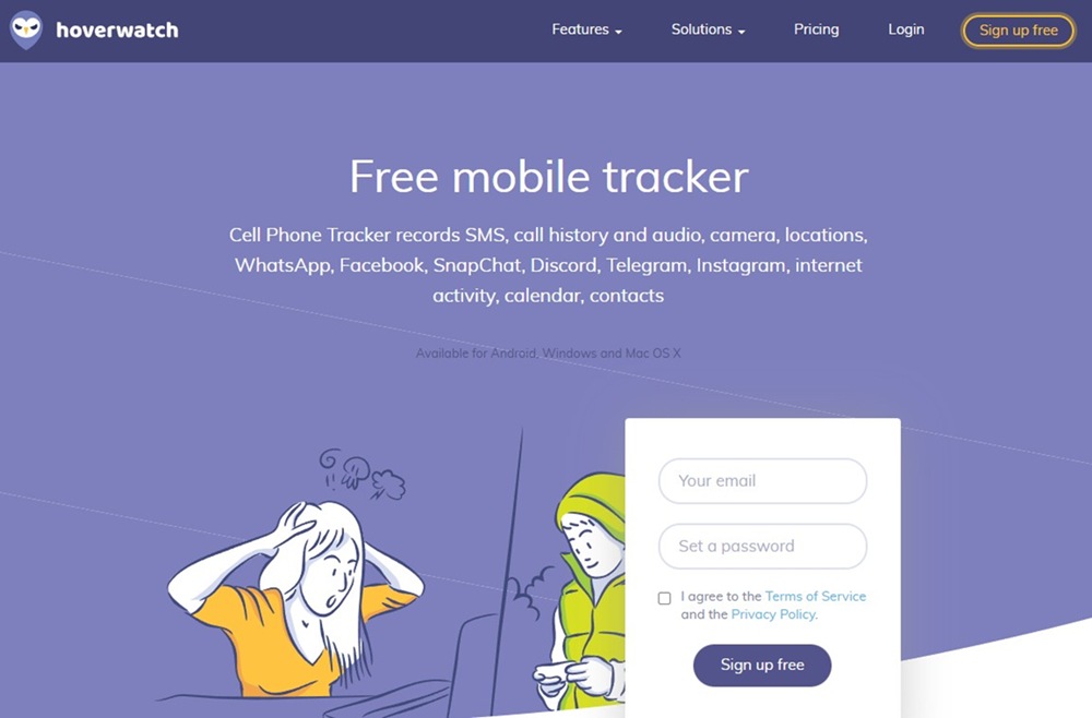 Hoverwatch - aplikacija za praćenje telefona